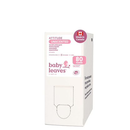ATTITUDE Baby Laundry Detergent Refill, Unscented HE Compatible Liquid, Extra Gentle, Concentrated, EWG Verified, Dermatologist Tested, Vegan, 80 Loads, 2 Liters 🍁 All In One Marketplace Canada