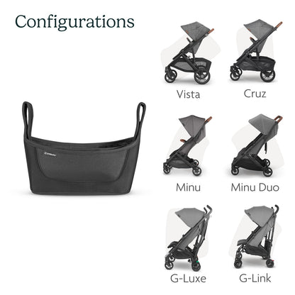 UPPAbaby Carry-All Parent Organizer/Fits on Vista, Cruz, Minu, Minu Duo, G-Series Strollers/Secure Zippered Pocket + Beverage Compartments 🍁 All In One Marketplace Canada