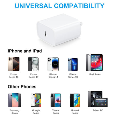 iPhone 17 16 Charger, 3Pack 10FT USB C to Type C Cable with USB C Charger Block Compatible with iPhone 17/16 Pro/16 Pro Max/15/15 Pro Max/16e, iPad Pro12.9/11 USB C Charger 🍁 All In One Marketplace Canada