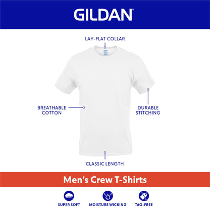 GILDAN Men's Crew T-Shirts, Multipack, Style G1100, White (12-Pack), Large, White (12-Pack), Large 🍁 All In One Marketplace Canada