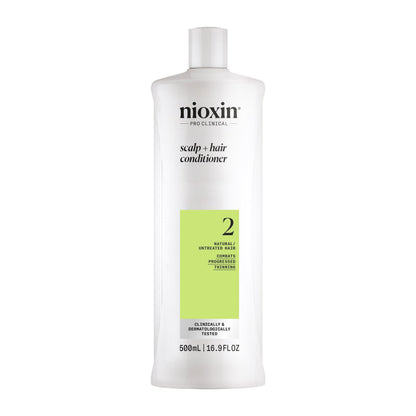 Nioxin Scalp + Hair Thickening System 2 Conditioner, For Natural Hair with Progressed Thinning, 16.9 fl oz (Packaging May Vary) 🍁 All In One Marketplace Canada