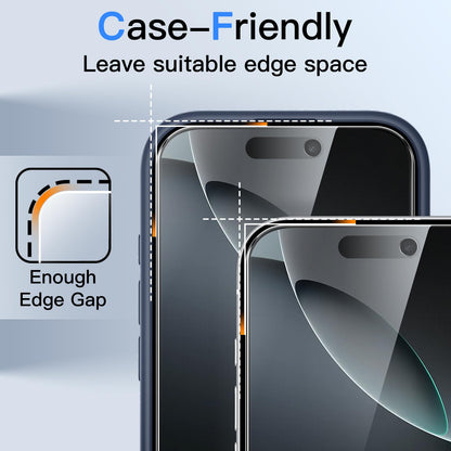 JETech Privacy Screen Protector for iPhone 16 Pro 6.3-Inch, Anti-Spy Tempered Glass Film with Easy Installation Tool, 2-Pack 🍁 All In One Marketplace Canada