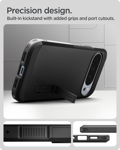 Spigen Case for Pixel 10 / Pixel 10 Pro Case, Tough Armor (AI) MagFit Designed for Google Pixel 10 / Pixel 10 Pro - Black 🍁 All In One Marketplace Canada