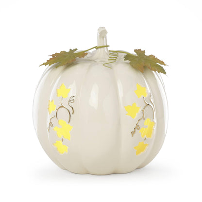 Lenox 883397 Lighted Pumpkin Medium Centerpiece, Halloween