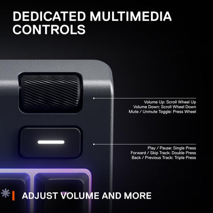 SteelSeries Apex 3 RGB Gaming Keyboard – 10-Zone RGB Illumination – IP32 Water Resistant – Premium Magnetic Wrist Rest (Whisper Quiet Gaming Switch) 🍁 All In One Marketplace Canada