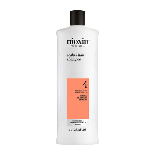 Nioxin System 4 Scalp + Hair Shampoo - Hair Thickening Shampoo For Damaged Hair with Progressed Thinning, 33.8 fl oz (Packaging May Vary) 🍁 All In One Marketplace Canada
