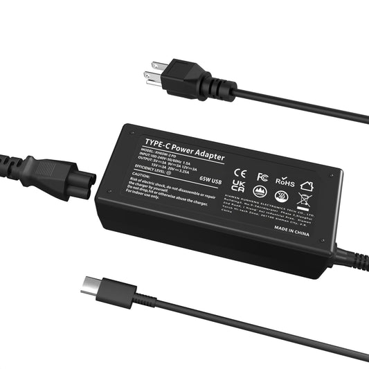 GDTOWD 65W USB C Laptop Charger Compatible with Lenovo Dell HP - Thinkpad T14 T15 E14 E15 X1 Carbon X13 Yoga, Asus Acer Samsung LG Gram,45W Type C Chromebook AC Adapter Power Cord 🍁 All In One Marketplace Canada