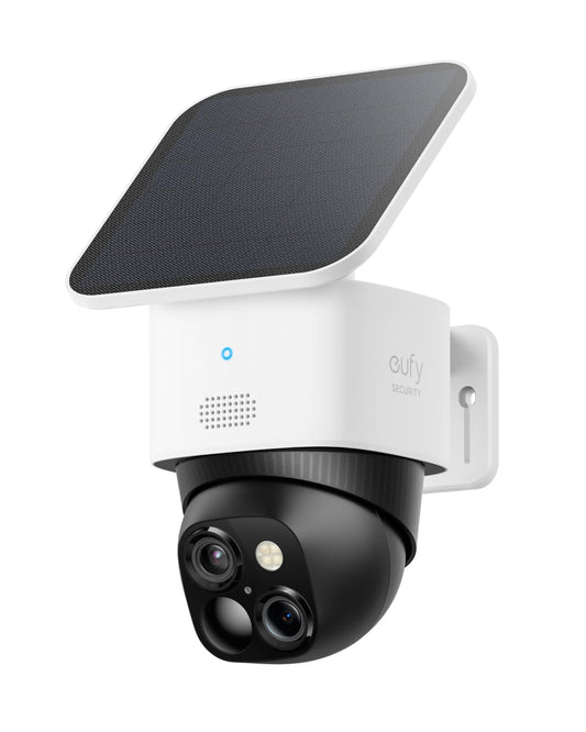 eufy Security SoloCam S340, Solar Security Camera, Wireless Outdoor Camera, 360° Surveillance, No Blind Spots, 2.4 GHz Wi-Fi, No Monthly Fee, HomeBase S380 Compatible 🍁 All In One Marketplace Canada