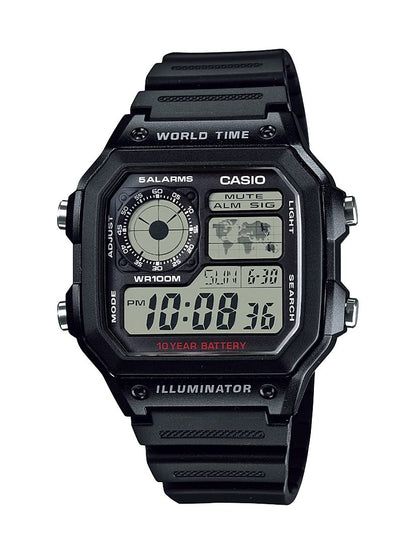 Casio Men's Classic Japanese-Quartz Watch with Resin Strap, Black, 21 (Model: AE1200WH-1A) 🍁 All In One Marketplace Canada