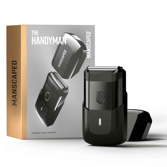 MANSCAPED® The Handyman™ Compact Face Shaver – Portable Men’s Travel Facial Hair Groomer, USB-C Rechargeable Razor, Electric Foil Face Shaver, Waterproof, Cordless, Dual-Action SkinSafe® Foil Blades 🍁 All In One Marketplace Canada