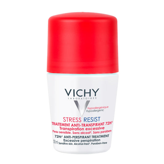 Vichy Stress Resist Anti-Perspirant Roll-on Deodorant for All Skin Types and Excessive Perspiration,Sweat Protection and Anti-Odor, Hypoallergenic, Paraben-Free, 50mL 🍁 All In One Marketplace Canada
