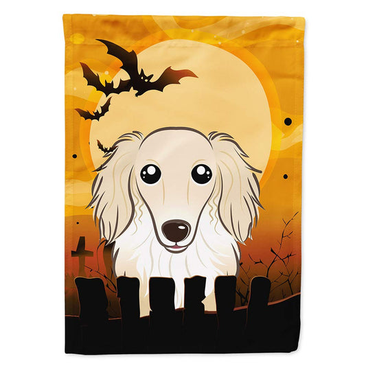 Caroline's Treasures BB1770CHF Halloween Longhair Creme Dachshund Canvas House Size Flag, Multicolor, Large