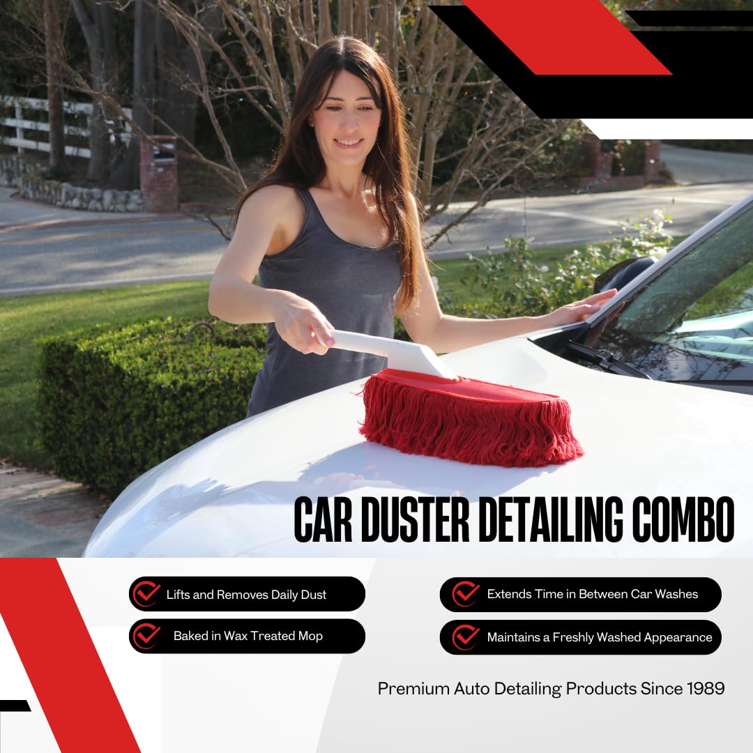 California Car Duster 62445 Detailing Kit with Plastic Handle , Red 🍁 All In One Marketplace Canada