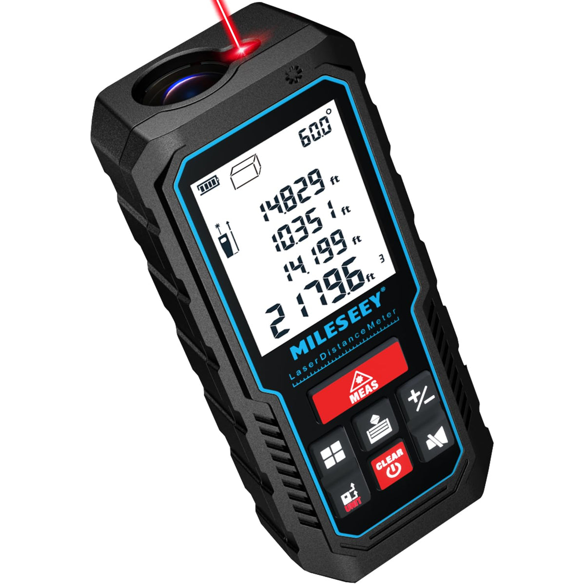 229Ft Laser Measure Device, Mileseey Digital Laser Tape Measure with Upgraded Electronic Angle Sensor, ±2mm Accuracy, Area Measurement,Volume and Pythagoras, Backlit LCD,Mute, Battery Included 🍁 All In One Marketplace Canada