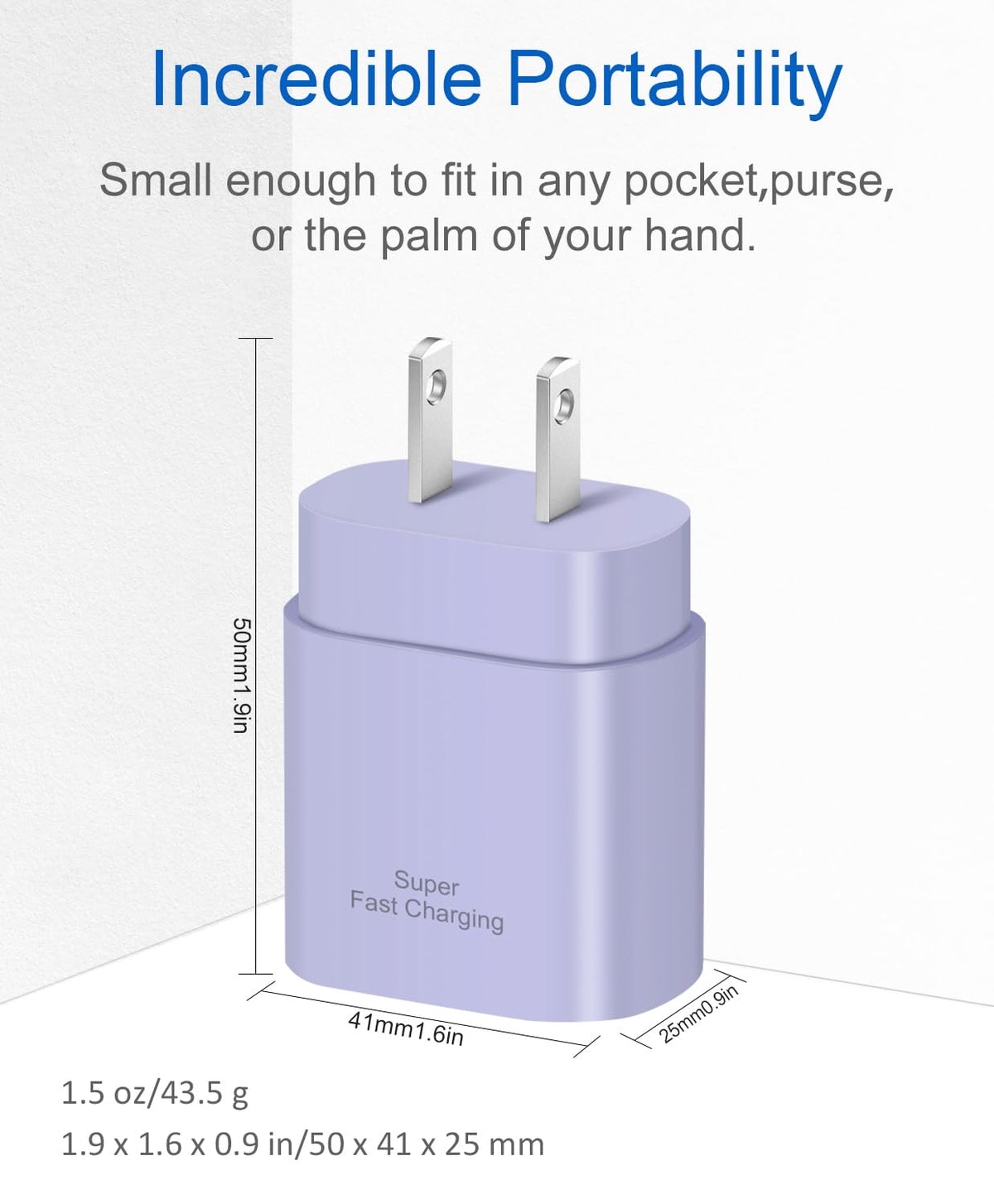 Coreykin 2 Pack USB C Fast Charger, 25W PD Super Fast Charging Block, Compatible with Galaxy S23/S22/S21/S20/S10/S9/Note20/Note10, with 6ft USB C Cable 🍁 All In One Marketplace Canada