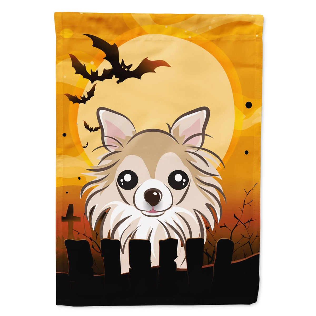 Caroline's Treasures BB1809GF Halloween Chihuahua Garden Size Flag, Small, Multicolor