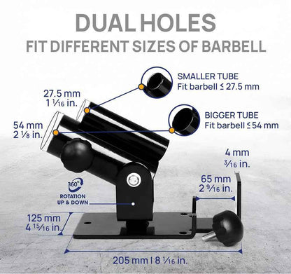 Yes4All Deluxe T-Bar Row Platform – Full 360° Swivel & Easy to Install – Fits 1” Standard and 2” Olympic Bars 🍁 All In One Marketplace Canada