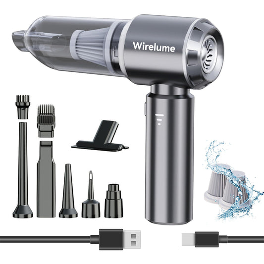 Handheld Car Vacuum Cleaner Cordless 22000Pa Strong Cyclonic Suction Blowing Brushless Motor Cordless Portable Mini Car Vacuum Powerful Rechargeable Lightweight for Pet Hair Vehicle Home Office Grey 🍁 All In One Marketplace Canada