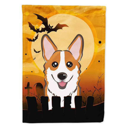 Caroline's Treasures BB1812CHF Halloween Red Corgi Flag Canvas House Size, Large, Multicolor