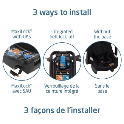 Maxi-Cosi Mico Luxe+ Infant Car Seat, Lightweight, Easy Install with MaxiLock™ Technology, Washable Seat Cover, ClimaFlow™ Ventilation, Side Impact Protection, EcoCare Fabrics 🍁 All In One Marketplace Canada