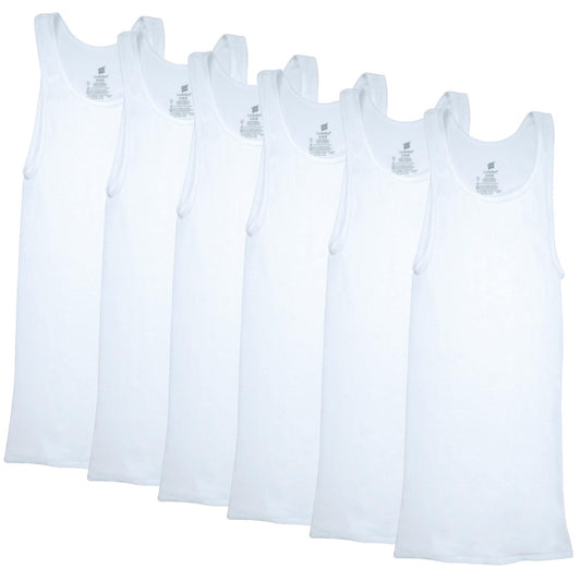 Hanes Mens ComfortSoft 6 Pack Tagless A-Shirts Undershirts, White, X-Large US 🍁 All In One Marketplace Canada