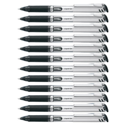 Pentel EnerGel Gel Pen with Cap 0.7mm, Black Ink, 12PK 🍁 All In One Marketplace Canada