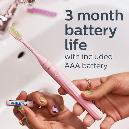 Philips One by Sonicare Battery Toothbrush, Brush Head Bundle, Manhattan Pink, BD3003/AZ 🍁 All In One Marketplace Canada