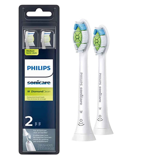 Philips Sonicare DiamondClean Electric Toothbrush Heads, Motorized Sonicare Toothbrush Heads, BrushSync Technology, Brush Head Pack (2 Heads), White, HX6062/65 🍁 All In One Marketplace Canada