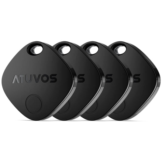 ATUVOS Air Tracker Tag 4 Pack, Smart Key Finder Luggage Tracker Compatible with Apple Find My (iOS Only, Android not Supported), Bluetooth Item Locator for Bags, Suitcase, Wallet, Replaceable Battery. 🍁 All In One Marketplace Canada
