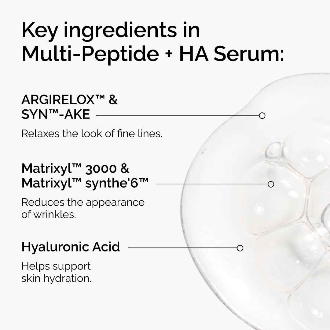 The Ordinary Multi-Peptide + Hyaluronic Acid, Anti-Aging Peptide Serum for Crow’s Feet, Elasticity & Firmness, 30 ml 🍁 All In One Marketplace Canada