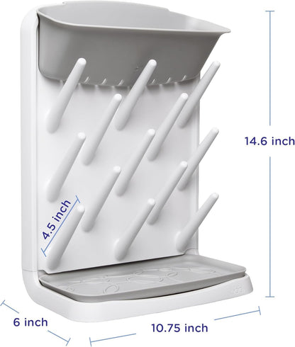 Ubbi Vertical Baby Bottle Drying Rack, Countertop Drying Rack Baby Accessory, Grey 🍁 All In One Marketplace Canada