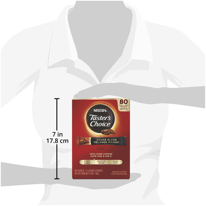 Nescafé Instant Coffee Packets, Taster's Choice Light Roast, 80 x 1.7g 🍁 All In One Marketplace Canada
