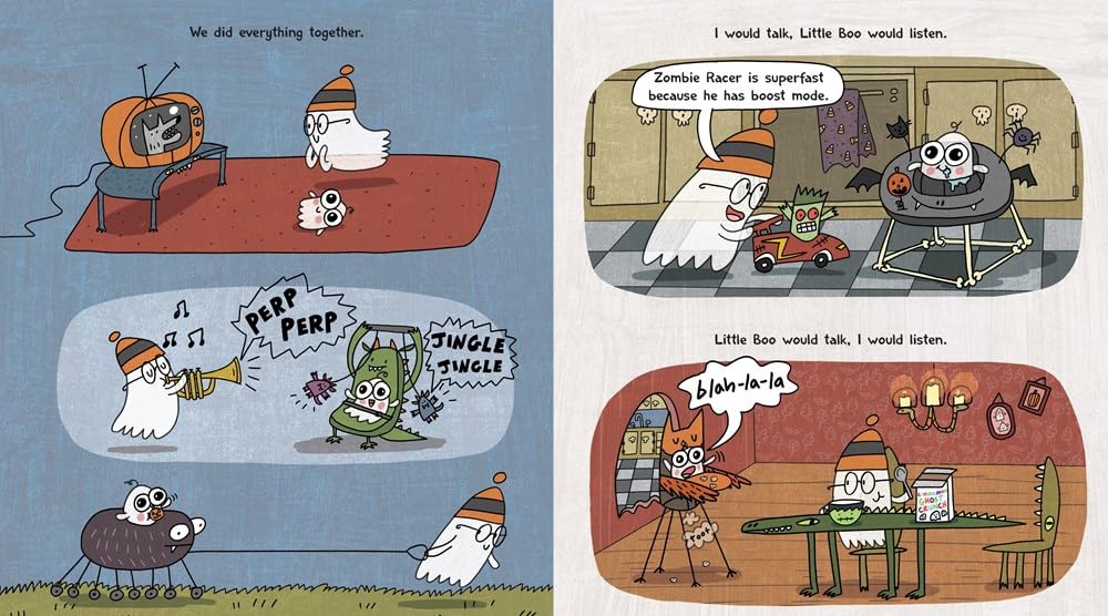 Little Boo: A Funny Halloween Picture Book about Sibling Love and Monster Mayhem for Children (Ages 4-8)