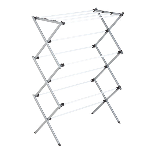 Honey-Can-Do DRY-01306 Folding 42-Inch Clothes Drying Rack, Silver/White 🍁 All In One Marketplace Canada