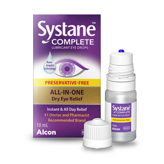 Systane Complete Preservative-Free, All-In-One Eye Drops For All Types Of Dry, Multi-Symptom Dry Eye Relief from Extended Screen Time – 10mL 🍁 All In One Marketplace Canada