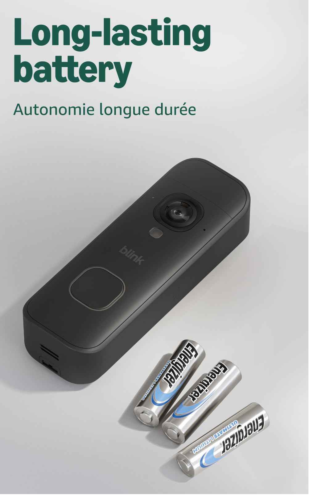 Blink Battery Doorbell 2K+ (newest model) — Wireless video doorbell, 2K resolution, enhanced audio. Required Sync Module not included – Add-On (Black) 🍁 All In One Marketplace Canada