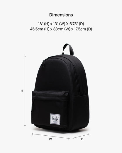 Herschel Classic Backpack, Unisex, Black, Mod XL - 25L 🍁 All In One Marketplace Canada