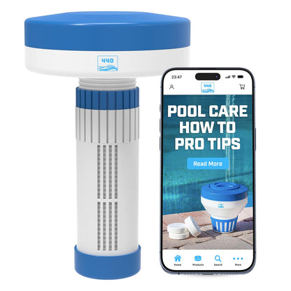 440 Mini Premium Floater Dispenser for Spa, Hot Tub and Small Pools for 1 Inch Chlorine or Bromine Tablets. (Tablets NOT Included) Adjustable Chemical Float from 0 to 13 Flow Control 🍁 All In One Marketplace Canada