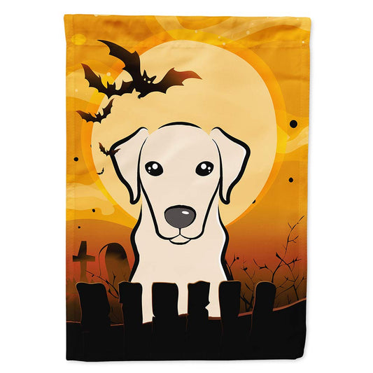 Caroline's Treasures BB1780CHF Halloween Yellow Labrador Canvas House Size Flag, Multicolor, Large