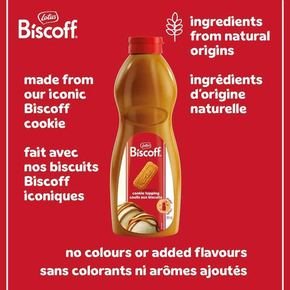 Lotus Biscoff Sweet Spread Topping bottle, Caramelized Cookie Flavour, 1L, Vegan, Nut Free, No Added Colours or Flavours 🍁 All In One Marketplace Canada