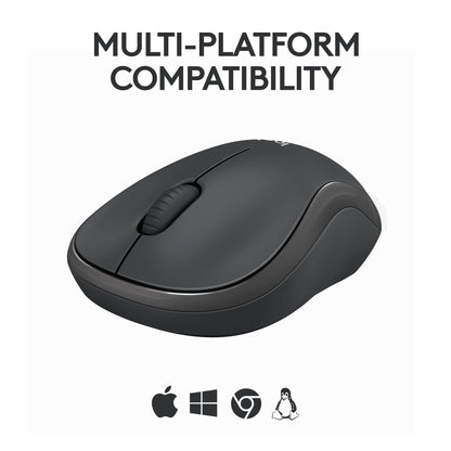 Logitech M240 Silent Bluetooth Mouse, Wireless, Compact, Portable, Smooth Tracking, 18-Month Battery, for Windows, macOS, ChromeOS, Compatible with PC, Mac, Laptop, Tablets - Graphite 🍁 All In One Marketplace Canada