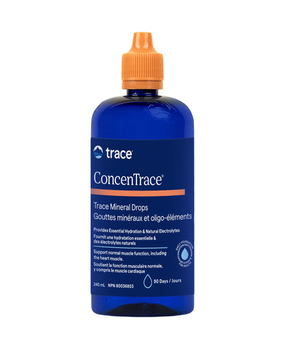 Trace Minerals ConcenTrace Drops - 240 ml, 96 Day Supply, Unflavored - Full Spectrum Minerals - Ionic Liquid Magnesium, Chloride & Potassium Electrolytes - Low Sodium Hydration 🍁 All In One Marketplace Canada