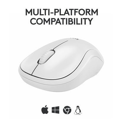 Logitech M240 Silent Bluetooth Mouse, Wireless, Compact, Portable, Smooth Tracking, 18-Month Battery, for Windows, macOS, ChromeOS, Compatible with PC, Mac, Laptop, Tablets - Off White 🍁 All In One Marketplace Canada