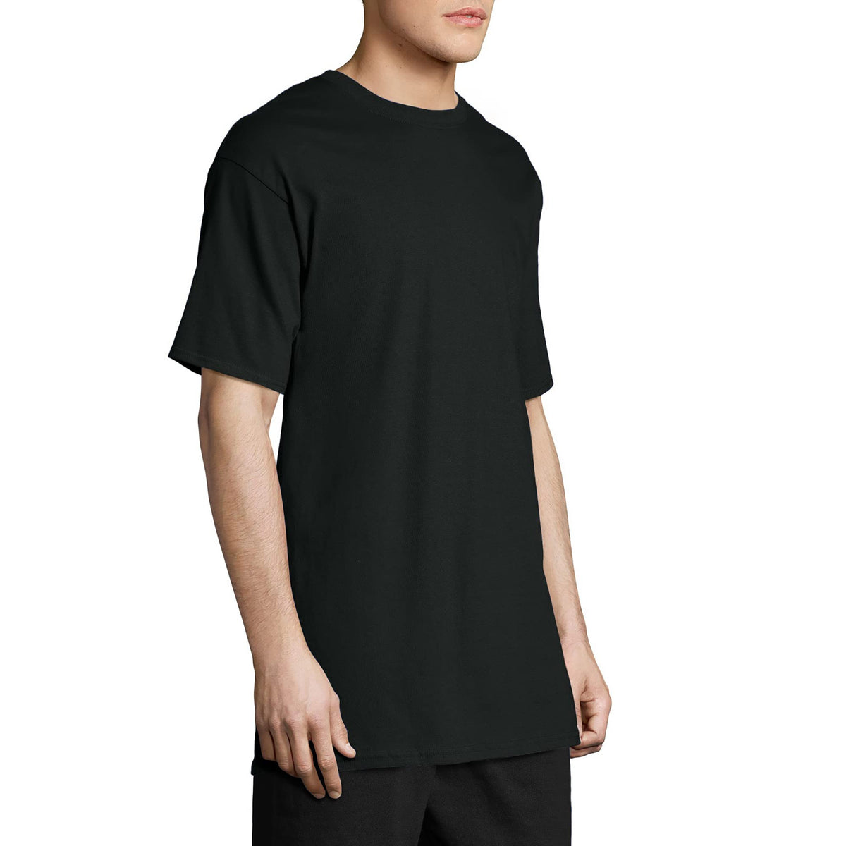 Hanes Size Men's Beefy Short Sleeve Tee Value Pack (2-Pack), Black, X-Large/Tall 🍁 All In One Marketplace Canada