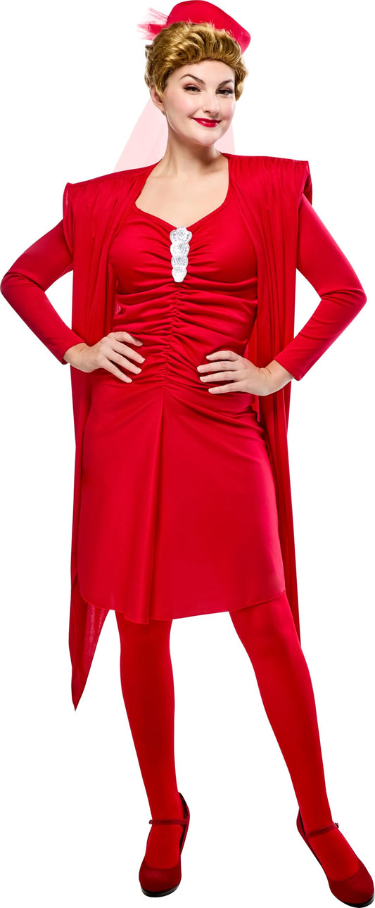 Rubies Women's Golden Girls Blanche Costume Set with Wig, Medium, TV Show Look Perfect for Halloween, Parties, and More