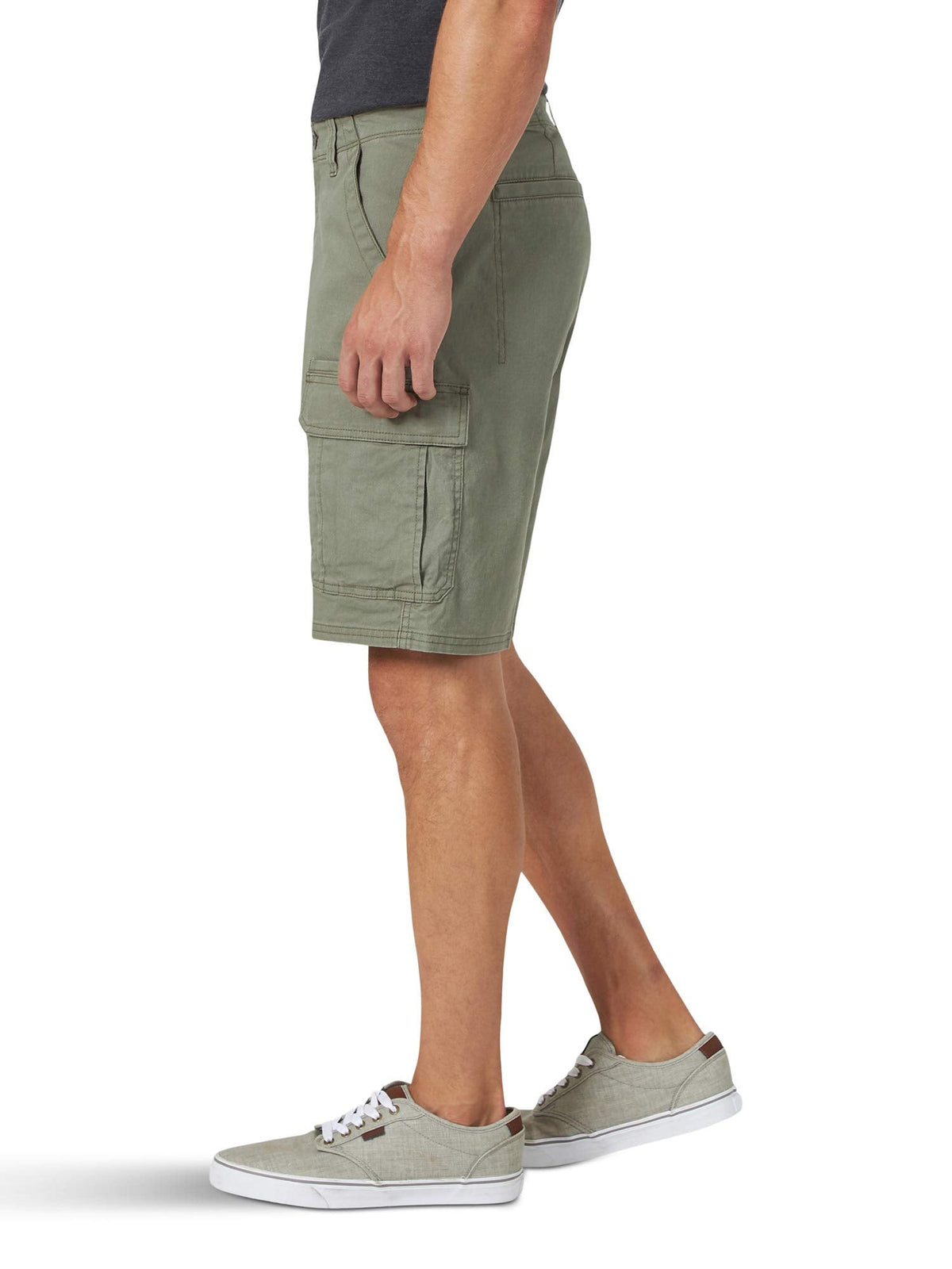 Wrangler Authentics Men's Classic Cargo Stretch Short, Dusty Olive, 40 🍁 All In One Marketplace Canada