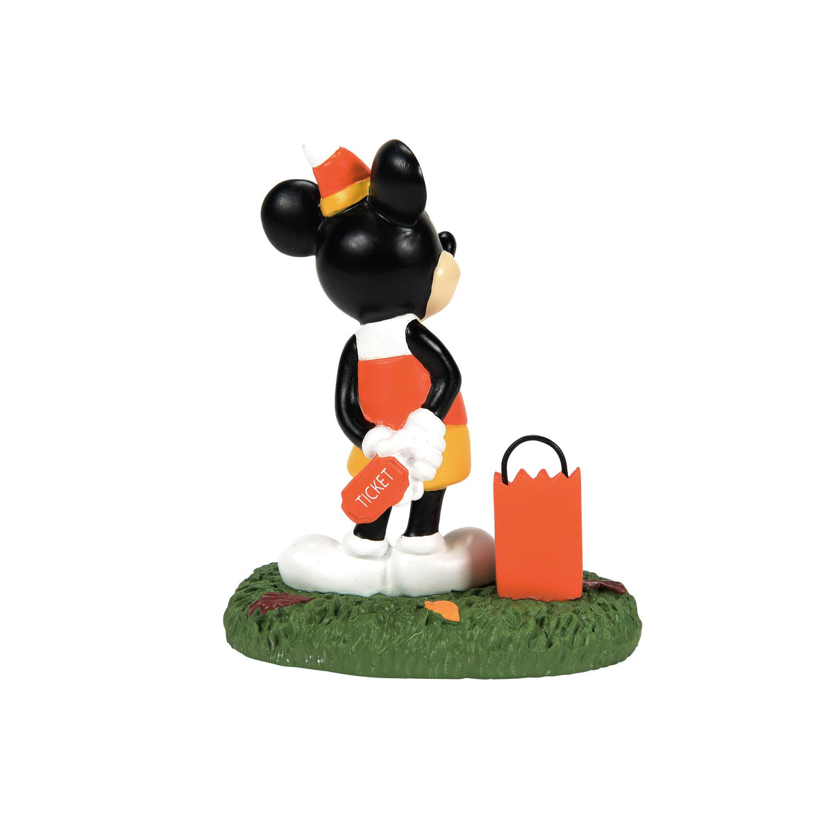 Department 56 Disney Village Halloween Accessories Mickey Mouse Buys a Ticket Figurine, 3 Inch, Multicolor