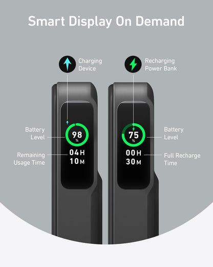 Anker MagGo Power Bank, Qi2 Certified 15W Ultra-Fast MagSafe-Compatible Portable Charger, 10,000mAh Battery Pack with Smart Display, Foldable Stand, for iPhone 17/16/15/14/13/12 (USB-C Cable Included) 🍁 All In One Marketplace Canada