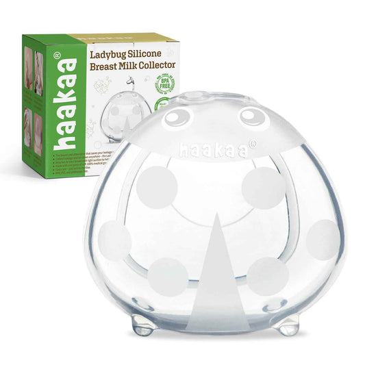 haakaa Ladybug Milk Collector Breast Shells Nursing Cup Silicone Breast Milk Collector Milk Savers for Breastfeeding Nipple Shells Protect Sore Nipples Extra-Soft and Reusable, 2.5oz/75ml, 1 PC 🍁 All In One Marketplace Canada