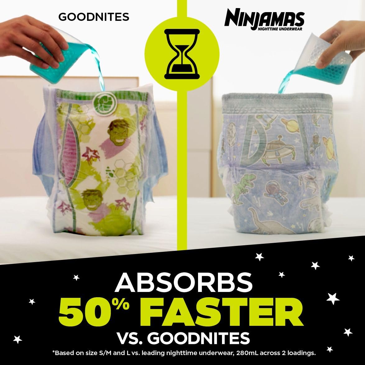 Ninjamas Pampers Nighttime Bedwetting Underwear Boys Size L (29-43+ kg) 34 Count (Packaging & Prints May Vary) 🍁 All In One Marketplace Canada